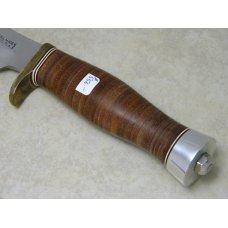 Randall Made Orlando, FLA. Stacked Leather Capt. Chris Stanaback Special Fixed Blade Sheath Knife