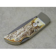 Boker Germany Stainless Tree Brand Stag Little Lockback Knife Boker Germany Stainless Tree Brand Stag Little Lockback Knife