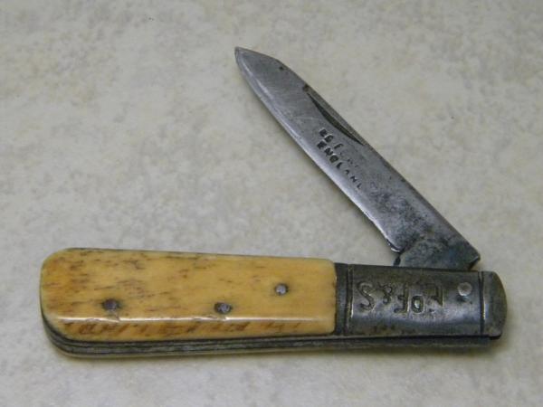 EDF&S Ed Furness Genuine Bone Handle 1 Blade Barlow Knife *Rare* c.1800's EDF&S Ed Furness Genuine Bone Handle 1 Blade Barlow Knife *Rare* c.1800's