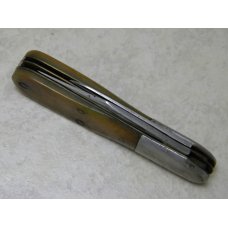 Queen Cutlery Co. USA #22 Saw Cut Bone 2 Blade Barlow Knife C.1930's to 1940's Queen Cutlery Co. USA #22 Saw Cut Bone 2 Blade Barlow Knife C.1930's to 1940's