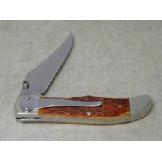 Case Bros Cutlery Co USA Chestnut Bone 61265LC SS Linerlock Folding Hunter Knife in Box c.2003 Case Bros Cutlery Co USA Chestnut Bone 61265LC SS Linerlock Folding Hunter Knife in Box c.2003