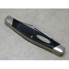 Buck Made in USA (Camillus) Model # 303 Cadet Black Saw Cut Delrin Stockman Knife in Box c.1974-1985