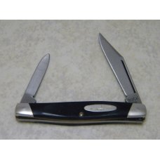 Buck 309 USA (Camillus) Black Saw Cut Delrin Companion Stockman Knife in Box c.1974-1985