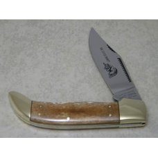 Parker Cut Co Surgical Steel Japan Smooth Bone Stag "The Little Bandit" Folding Hunter Knife in Box
