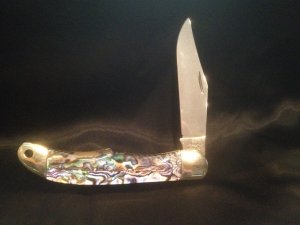 Schrade+ USA 1250T, Beautiful Genuine Abalone