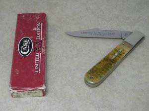Case XX USA 4 Dot (1996) Butternut Rogers Bone 6143 SS Limited Edition Daddy Barlow Knife in Box