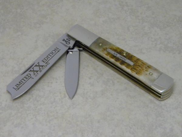 Case XX USA 4 Dot (1996) Butternut Rogers Bone 62005 RAZ SS Limited Edition Razor Barlow Knife Case XX USA 4 Dot (1996) Butternut Rogers Bone 62005 RAZ SS Limited Edition Razor Barlow Knife