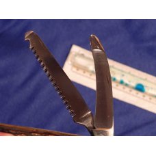 Vintage J A Henckels Friodur 3 Blade Push Lock Large Hunter +Corkscrew with NICE! Stag Handes Vintage J A Henckels Friodur 3 Blade Push Lock Large Hunter +Corkscrew with NICE! Stag Handes