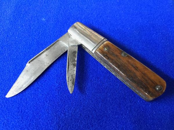 Bridge Cutlery Co. St. Louis Genuine Saw Cut Bone 2 Blade Barlow Knife c.1902-1939 Bridge Cutlery Co. St. Louis Genuine Saw Cut Bone 2 Blade Barlow Knife c.1902-1939