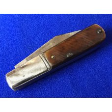 Bridge Cutlery Co. St. Louis Genuine Saw Cut Bone 2 Blade Barlow Knife c.1902-1939 Bridge Cutlery Co. St. Louis Genuine Saw Cut Bone 2 Blade Barlow Knife c.1902-1939