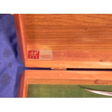 Vintage J A Henckels Twinworks Friodur Carving set with FANTASTIC STAG Handles - light use only