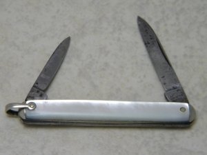 Remington UMC Made in USA Genuine Mother of Pearl R6904 Pen Knife c.1930's