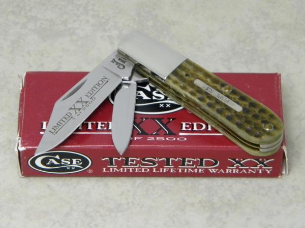 Case XX USA 4 Dot (1996) Green Corn Cob Jigged Bone 62009 1/2 SS Limited Edition Barlow Knife in Box Case XX USA 4 Dot (1996) Green Corn Cob Jigged Bone 62009 1/2 SS Limited Edition Barlow Knife in Box