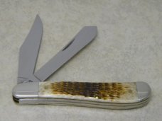 Case XX USA 4 Dot (1996) Bone 6240 SS Limited Edition Dogleg Trapper Knife Case XX USA 4 Dot (1996) Bone 6240 SS Limited Edition Dogleg Trapper Knife