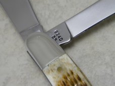 Case XX USA 4 Dot (1996) Bone 6240 SS Limited Edition Dogleg Trapper Knife Case XX USA 4 Dot (1996) Bone 6240 SS Limited Edition Dogleg Trapper Knife