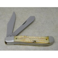 Case XX USA MCMXCIV (1994) Second Cut Burnt White Bone SC6240 SS Dogleg Trapper Knife Case XX USA MCMXCIV (1994) Second Cut Burnt White Bone SC6240 SS Dogleg Trapper Knife