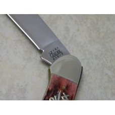 Case XX USA 2000 Cranberry Bone Silver Script Shield 62131 SS Canoe Knife Case XX USA 2000 Cranberry Bone Silver Script Shield 62131 SS Canoe Knife