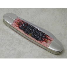 Case XX USA 2000 Cranberry Bone Silver Script Shield 62131 SS Canoe Knife Case XX USA 2000 Cranberry Bone Silver Script Shield 62131 SS Canoe Knife