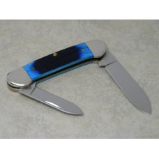 Case XX USA 2010 Ocean Blue Barnboard Bone 62131 SS Canoe Knife Case XX USA 2010 Ocean Blue Barnboard Bone 62131 SS Canoe Knife