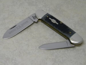 Case XX USA 3 Dot (1997) Black Rogers Jigged Bone 62131 SS Limited Edition Canoe Knife