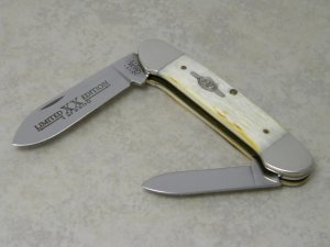 Case XX USA 2000 Burnt White Bone 62131 SS Limited Edition Canoe Knife