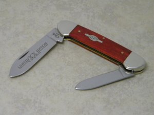 Case XX USA 1 Dot (1999) Antique Red Bone 62131 SS Limited Edition Canoe Knife