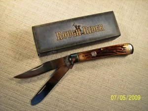 Rough Rider Stag Bone Trapper  RR154