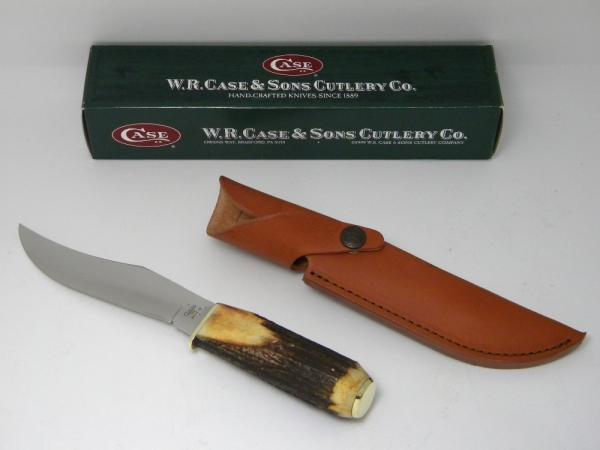 Case XX USA 2007 Genuine Stag 581-6 Hunter Fixed Blade Sheath Knife in Box - Case Item # 05993 Case XX USA 2007 Genuine Stag 581-6 Hunter Fixed Blade Sheath Knife in Box - Case Item # 05993