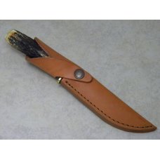 Case XX USA 2007 Genuine Stag 5 FINN Hunter Fixed Blade Sheath Knife in Box - Case Item # 05997