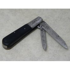 Russell Straight Marking USA Made Bone / Wood 2 Blade Barlow Knife c.1884-1933 Russell Straight Marking USA Made Bone / Wood 2 Blade Barlow Knife c.1884-1933