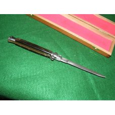 A B Italy Auto Knife Damascus Blade with Original Box