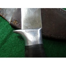 Old Cattaraugus Fixed Blade Knife with Original Stamped Sheath Old Cattaraugus Fixed Blade Knife with Original Stamped Sheath