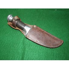 Old Cattaraugus Fixed Blade Knife with Original Stamped Sheath Old Cattaraugus Fixed Blade Knife with Original Stamped Sheath