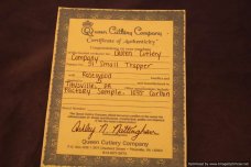 Queen Cutlery #51 Small Trapper Factory Sample 1 of 5. #1316 Queen Cutlery #51 Small Trapper Factory Sample 1 of 5. #1316