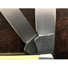 BUCK USA 301V 3 7/8" stockman with yellow handles (made in 1989) BUCK USA 301V 3 7/8" stockman with yellow handles (made in 1989)