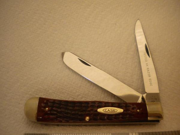 Case XX USA Trapper - Muskrat Blade - Polished Stainless - Circa 1965-1969 - Pattern # 6254 Case XX USA Trapper - Muskrat Blade - Polished Stainless - Circa 1965-1969 - Pattern # 6254