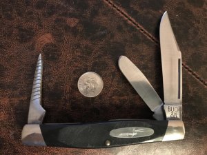 BUCK USA 319 RANCHER w/punch blade made by Camillus (pre-1986)