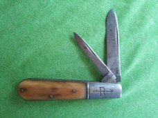 Russell Barlow Straight line stamp Bone Handles Russell Barlow Straight line stamp Bone Handles