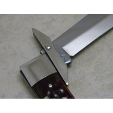 Case XX USA 10 Dot (1970) Pretty Bone 6111 1/2 Swing Guard Cheetah Pattern Lockback Knife
