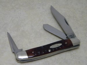Case XX USA 10 Dot (1970) Pretty Bone 6347PU Punch Blade Stockman Knife