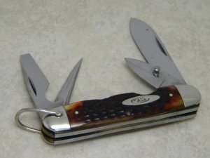 Case XX USA 1965-69 Pretty Bone 6445 R Utility Camp Scout Pattern Knife