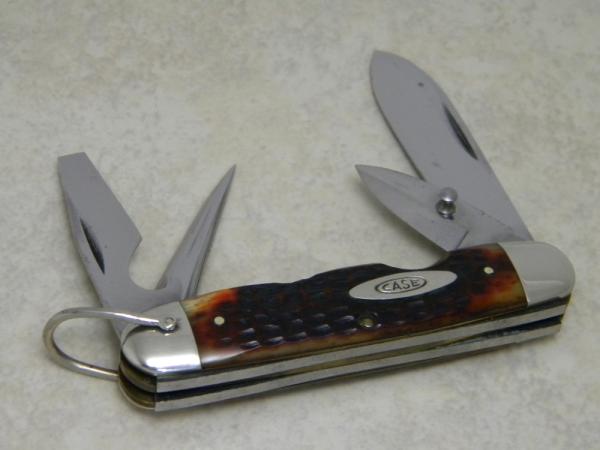 Case XX USA 1965-69 Pretty Bone 6445 R Utility Camp Scout Pattern Knife