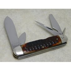 Case XX USA 1965-69 Pretty Bone 6445 R Utility Camp Scout Pattern Knife