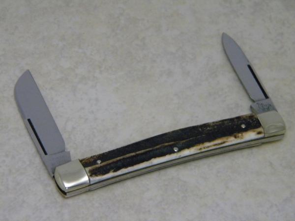 Hen & Rooster Gutmann Solingen Germany Genuine Stag Large Half Congress Knife Hen & Rooster Gutmann Solingen Germany Genuine Stag Large Half Congress Knife
