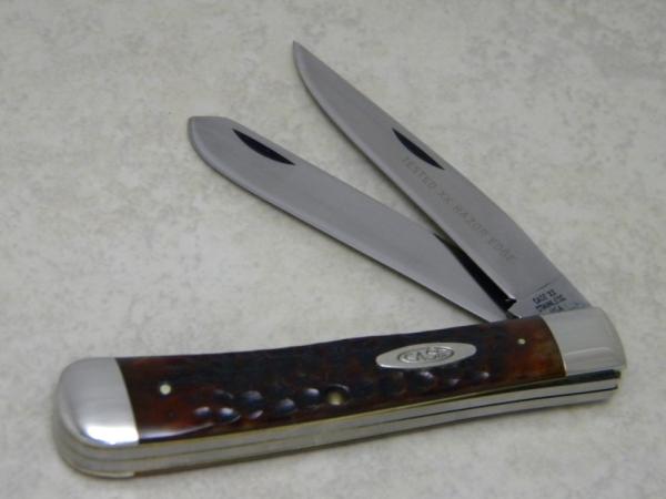 Case XX Stainless USA 10 Dot (1970) Pretty Bone 6254 SSP Tested XX Razor Edge Trapper Knife Case XX Stainless USA 10 Dot (1970) Pretty Bone 6254 SSP Tested XX Razor Edge Trapper Knife