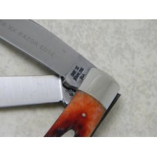 Case XX Stainless USA 1965-69 Pretty Bone 6254 SSP Tested XX Razor Edge Trapper Knife