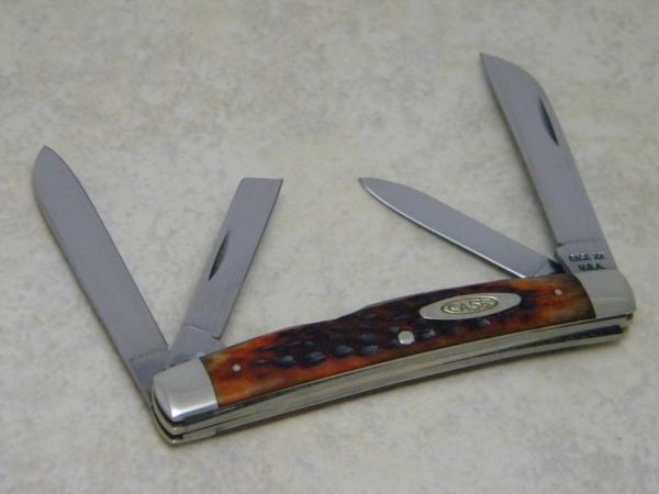 Case XX USA 1965-69 Pretty Bone 64052 Medium 4 Blade Congress Knife