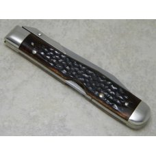Case XX USA 4 Dot (1976) Pretty Bone 6111 1/2 Swing Guard Cheetah Pattern Lockback Knife Case XX USA 4 Dot (1976) Pretty Bone 6111 1/2 Swing Guard Cheetah Pattern Lockback Knife
