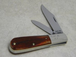 Case XX USA 10 Dot (1970) Pretty Saw Cut Bone 62009 1/2 Barlow Knife