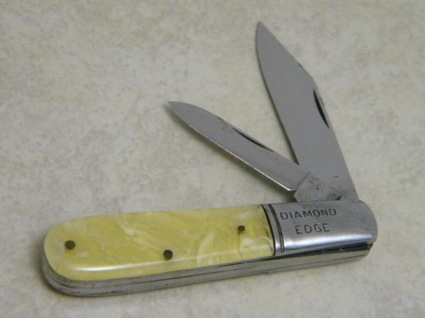 Shapleigh HDW. Co. Diamond Edge Model B313 Celluloid 2 Blade Barlow Knife Shapleigh HDW. Co. Diamond Edge Model B313 Celluloid 2 Blade Barlow Knife